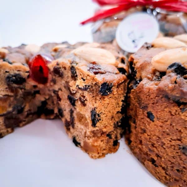 Small Christmas Fruit Cake (350g) - rich and moist with sherry soaked fruit $8