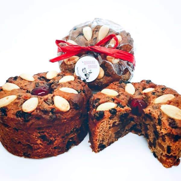 Small Christmas Fruit Cake (350g) - rich and moist with sherry soaked fruit $8