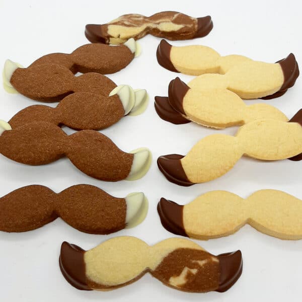 Choc Dipped Shortbread Moustaches Fathers Day Gifts